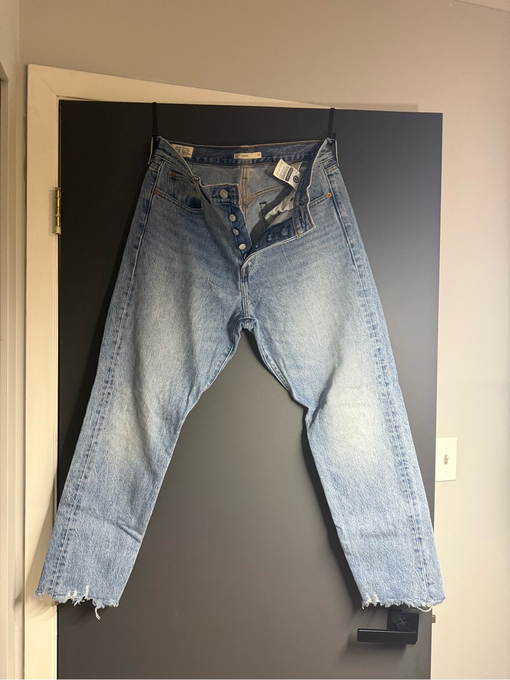 Light Blue Women’s Button-Fly Jeans